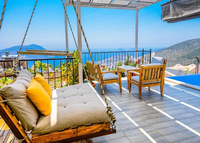 别墅 Sea View For 10 People In Kalkan 卡斯