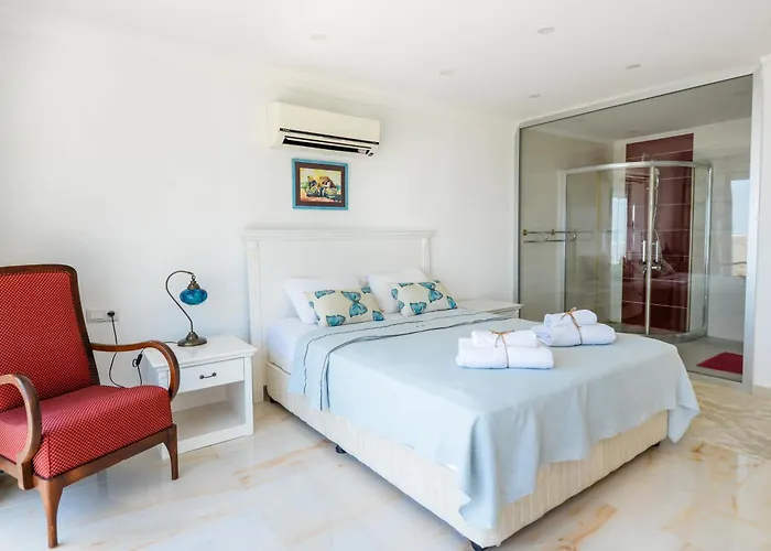 Sea View For 10 People In Kalkan 别墅 卡斯